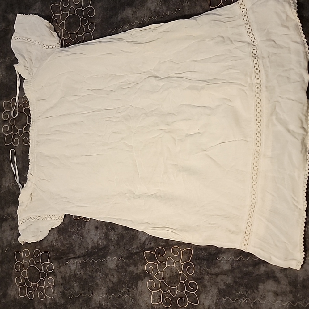 Silver jeans top